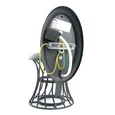 Светильник садово-парковый Feron PL520 на стену вниз 60W E27 230V, черный