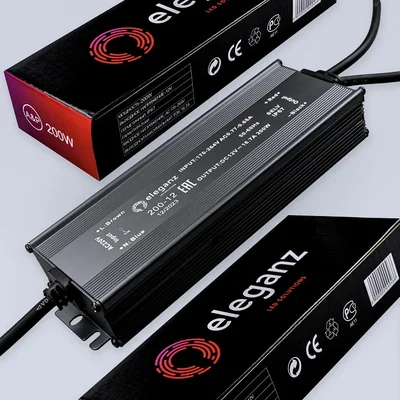 12V Блок питания 200W герм. IP67