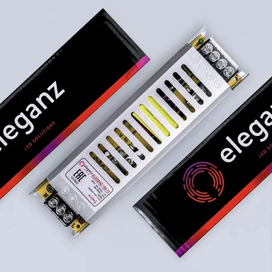 12V Блок питания 100W негерм. СВЕРХУЗКИЙ IP20