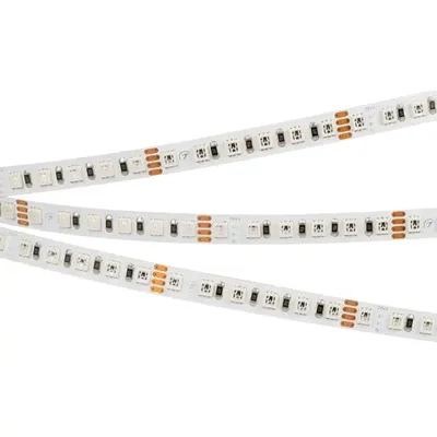 Лента RT 2-5000 24V RGB 8mm (3838, 120 LED/m, LUX) (Arlight, 11 Вт/м, IP20)