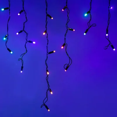 Светодиодная гирлянда ARD-EDGE-CLASSIC-2400x600-BLACK-88LED-LIVE RGB (230V, 6W) (Ardecoled, IP65)