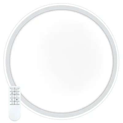 Светильник светодиодный управляемый с пультом, с батарейками 2*ААА, 100W, Max. 7000Lm, 3000К-6500K, IP20, белый AL5800 RING