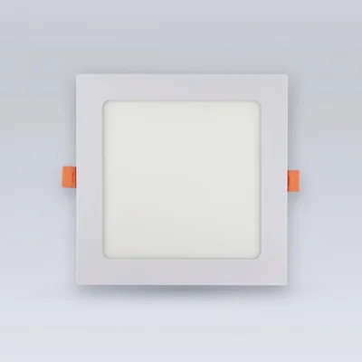 МЕТАЛЛ белый Квадрат 12W холодная 6000К Светодиодная встраиваемая панель 220V