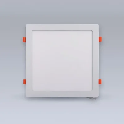 МЕТАЛЛ белый Квадрат 24W холодная 6000К Светодиодная встраиваемая панель 220V