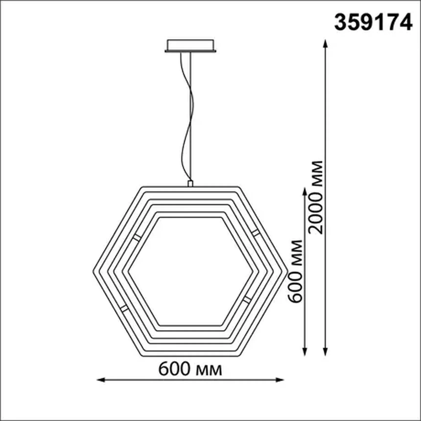 359174 OVER NT23 160 белый Светильник подвесной диммируемый, в комплекте пульт ДУ IP20 LED 4000К 148W 220V ONDO