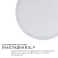 06-41 Светодиодная панель накладная круглая 220В, 24Вт, CRI:80Ra, 1920Лм, Ф 220 мм, алюминиевый корпус, изолированный драйвер, 2700К