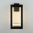 Уличный настенный светодиодный светильник Frame 3000K чёрный 1527 TECHNO LED черный
