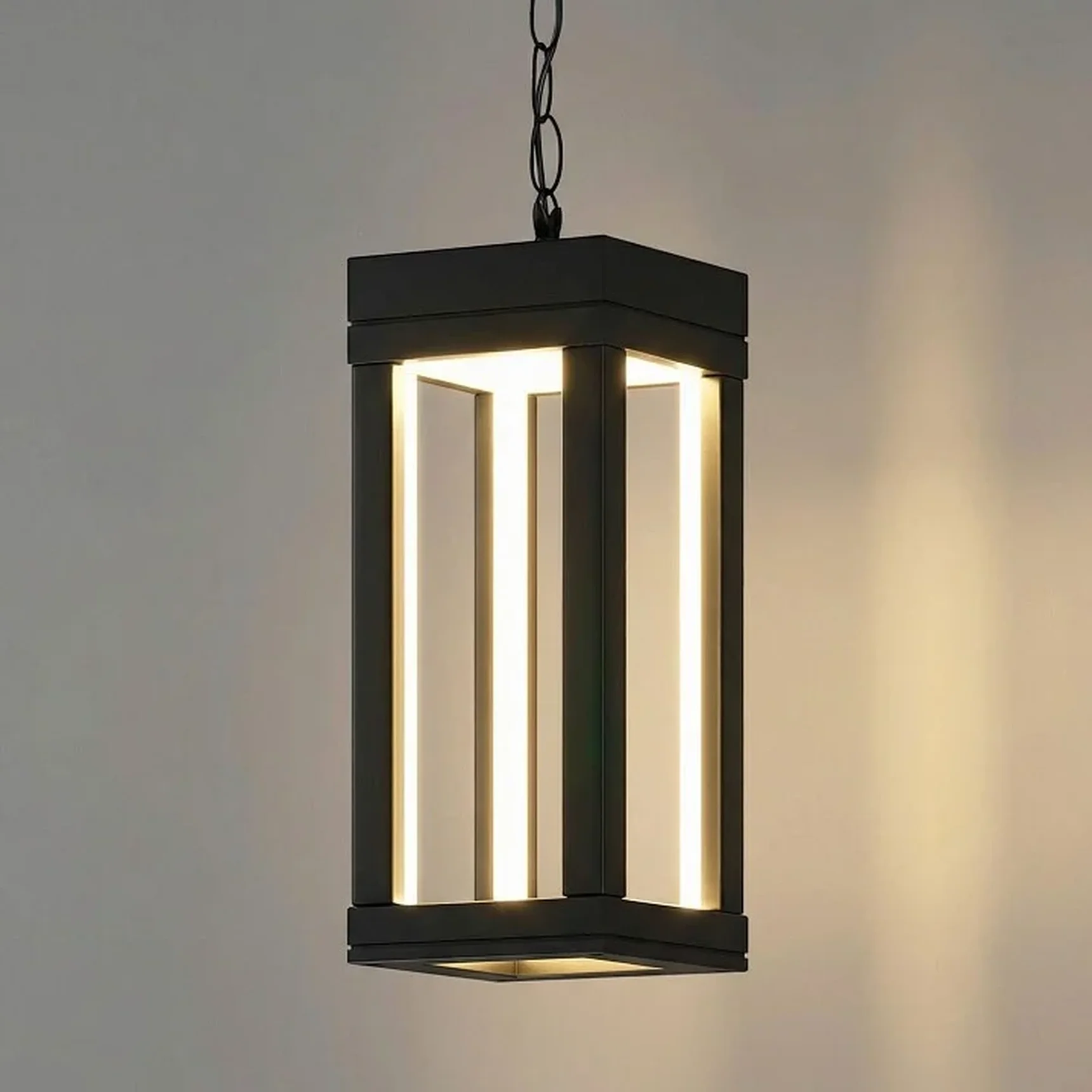 Уличный подвесной светильник Frame 3000K чёрный 1528 TECHNO LED черный