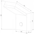 Уличный настенный светильник с датчиком движения Sensor 3000K IP54 1541 TECHNO LED черный