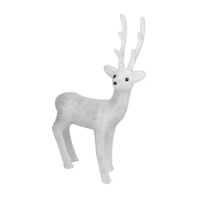Акриловая светодиодная фигура Снежный олень 100 см, 380 светодиодов, IP 65, понижающий трансформатор в комплекте, NEON-NIGHT