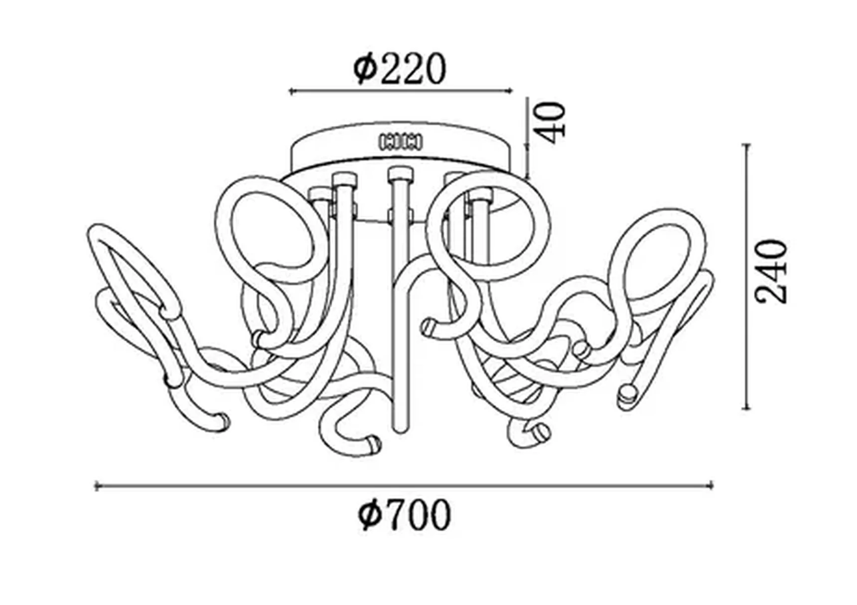 Потолочный светильник Freya FR6045CL-L96CH