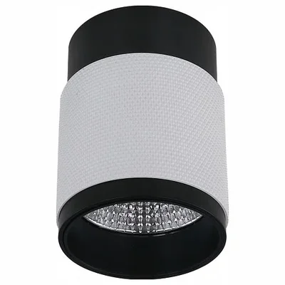 Светильник накладной iLEDEX Delta 1955-10W-3000K-36 BK+WH