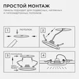 06-54 Светодиодная панель встраиваемая круглая 220В, 15Вт, CRI:80Ra, 1200Лм, Ф 145/129, алюминиевый корпус, изолированный драйвер, 6500K