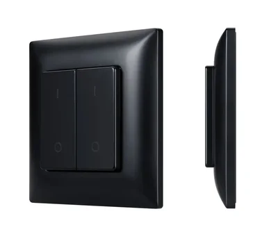 INTELLIGENT ARLIGHT Кнопочная панель SMART-RF-801-22-2G-DIM-SUF Black (3V, 2.4G) (IARL, IP20 Пластик, 5 лет) 050446