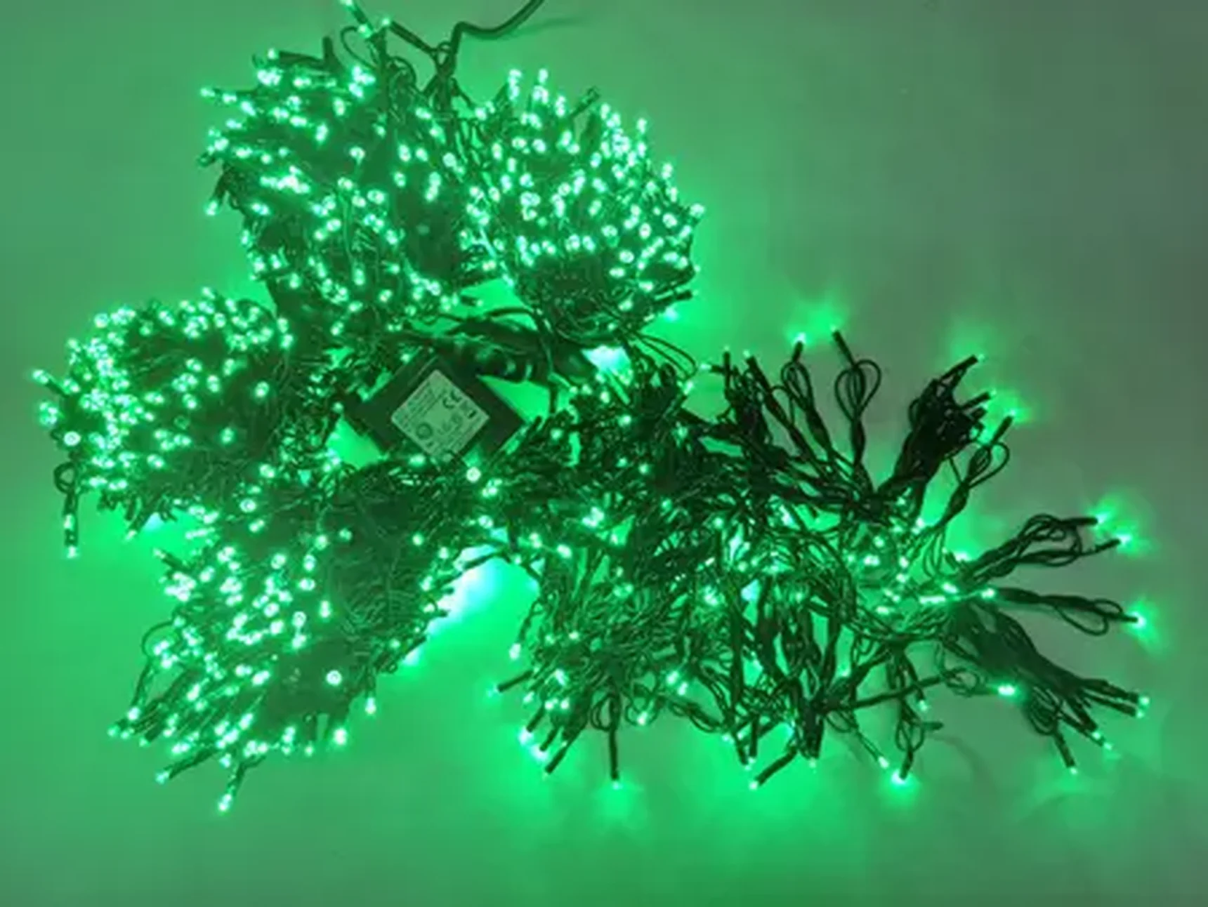 LED-PLS-200*5-20M*5-24V-G/BL-F(G) Flash LED гирлянда Спайдер 5*20м 24V, зеленые LED/черный провод