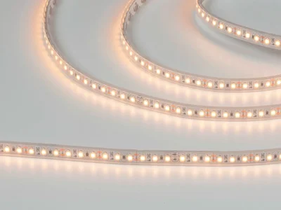 Светодиодная лента 3528, 120 LED/м, 9,6 Вт/м, 12В , IP66, Цвет: Теплый белый, SWG3120-12-9.6-WW-66-M