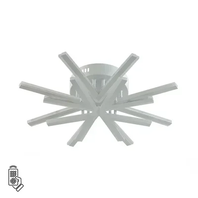 8029/65CL LEDIO LN25 белый/белый, металл/акрил Потолочный светильник с ПДУ LED 65W 3000-6000К 220V ALBERTA