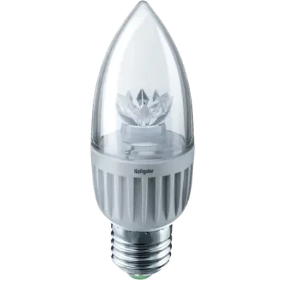 Лампа светодиодная LED 7Вт Е27 230В 4000К NLL-C37-7-230-4K-E27-CL свеча прозрачная