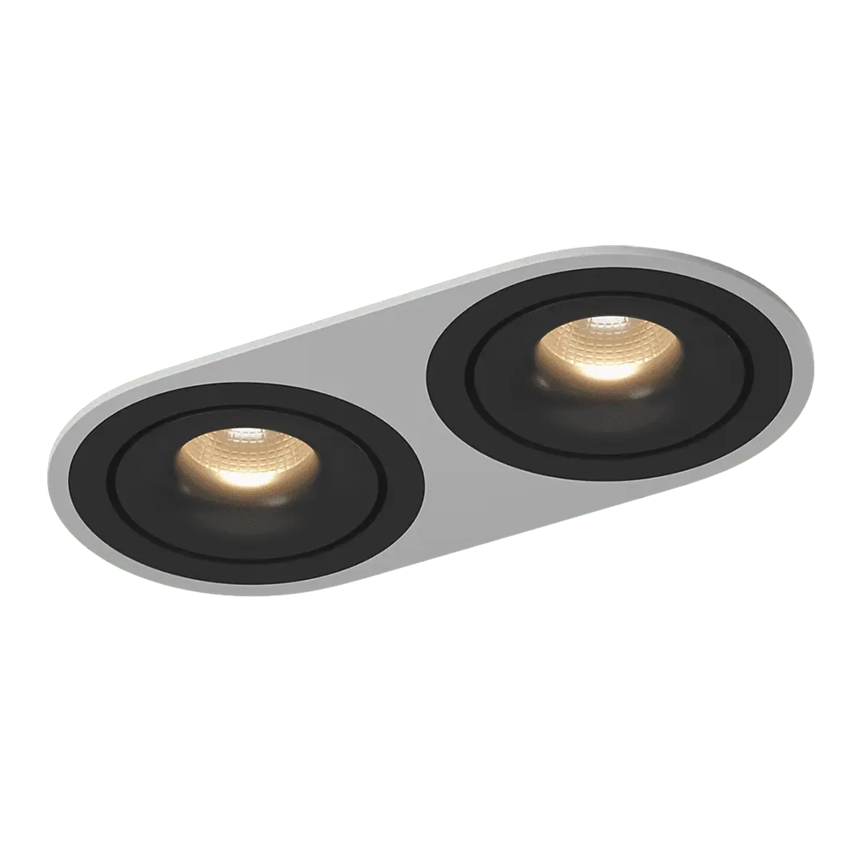 Рамка двойная для серии COMBO 1 круглая, белая, COMBO-1R2-WH