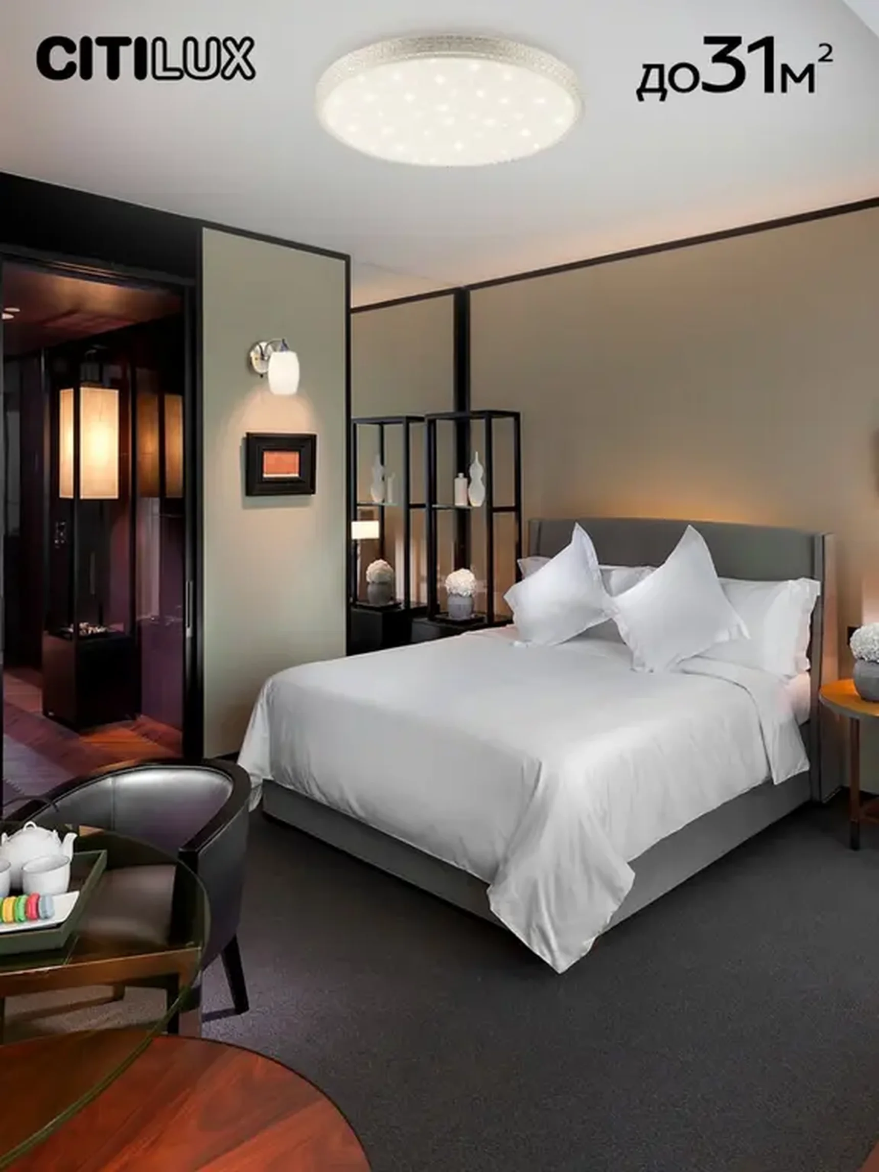 Потолочный светодиодный светильник Citilux Альпина Смарт CL718A100G