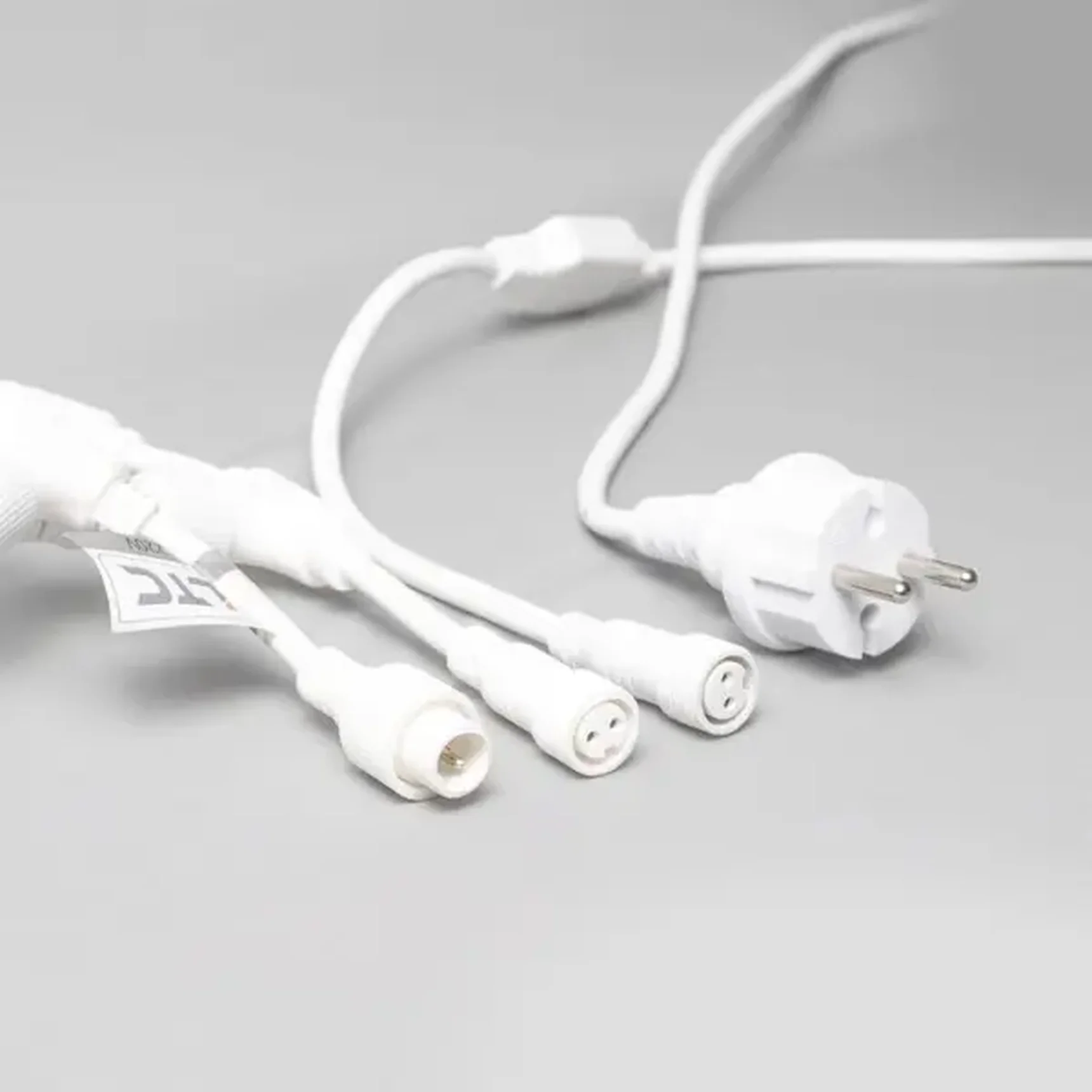 Гирлянда Занавес с Колпачком 2х3 м Тепло-Белый с Мерцанием Белого Диода 220В, 600 LED, Провод Прозрачный ПВХ, IP65