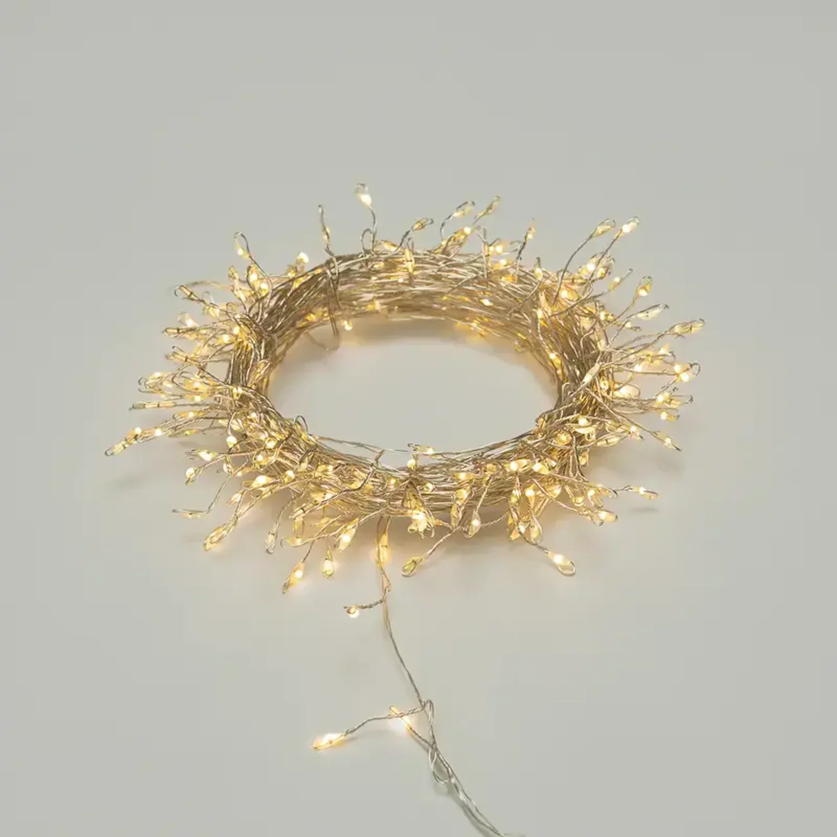 Гирлянда светодиодная Роса Фейерверк с контроллером 10м, 250LED, ТЕПЛЫЙ БЕЛЫЙ, IP20, на катушке NEON-NIGHT