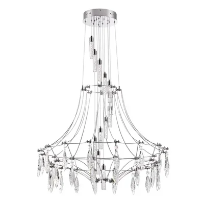 6699/51L CLASSIC ODL_EX25 81 Люстра хром/металл/хрусталь IP20 LED 51W 4000K FLAMENCO