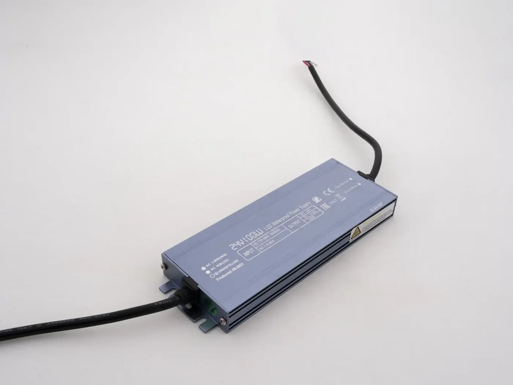 Блок питания LEDS POWER 100Вт 24В IP67 алюминий SLIM 003139