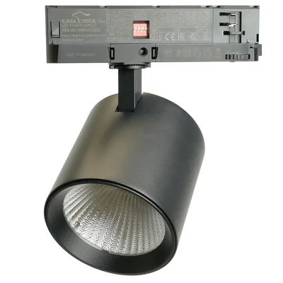 Светодиодный светильник Feron TR Reflex трековый на шинопровод 40W, 3500 Lm, 4000К, 36 градусов, черный, 3х фазный с функцией выбора мощности