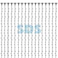 Гирлянда Светодиодный Дождь 2х6м, эффект водопада, черный провод, 230 В, диоды СИНИЕ, 1520 LED