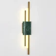 4360/10WL MIDCENT ODL23 221 изумрудный мрамор/золотистый металл Настенный св-к IP20 LED 10W 645Лм 3000K MARMI