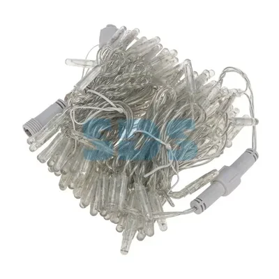 Гирлянда Нить 10м, постоянное свечение, Прозрачный ПВХ, 24В, цвет: Тёплый белый