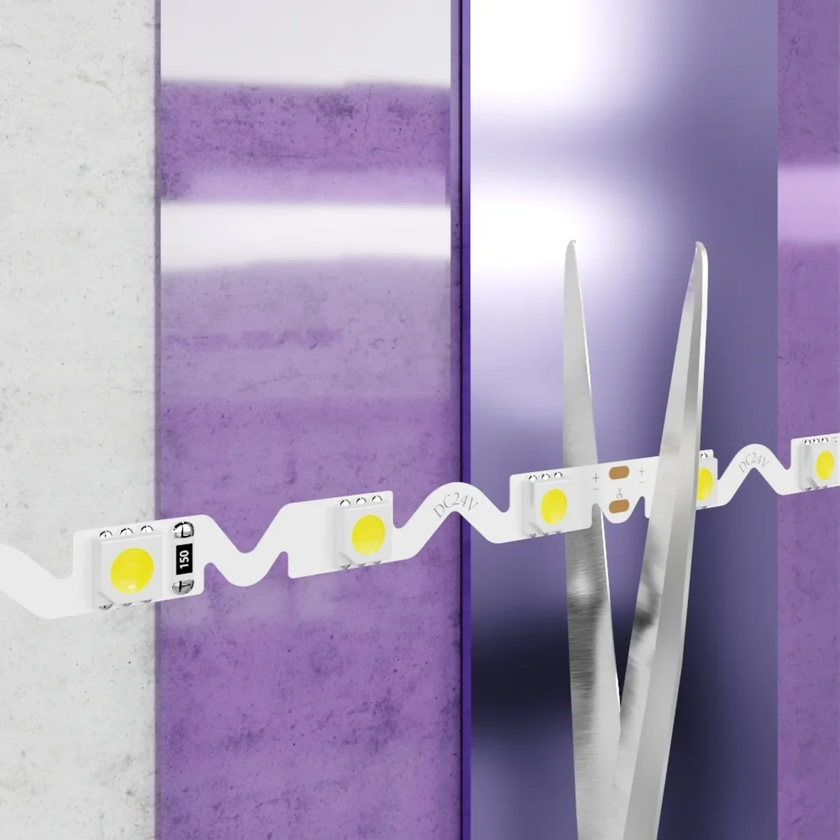 Светодиодная лента 24В 5050 12Вт/м 6000K 5м IP20, 20046