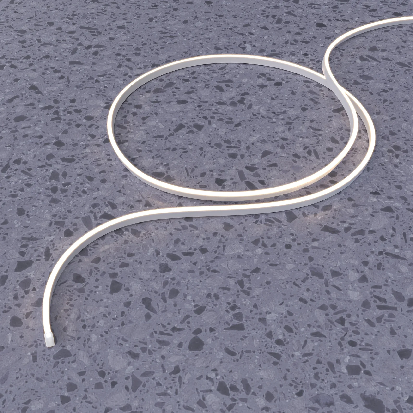 Гибкий неон 1206 24В 9,6Вт/м 3000K IP67 5м