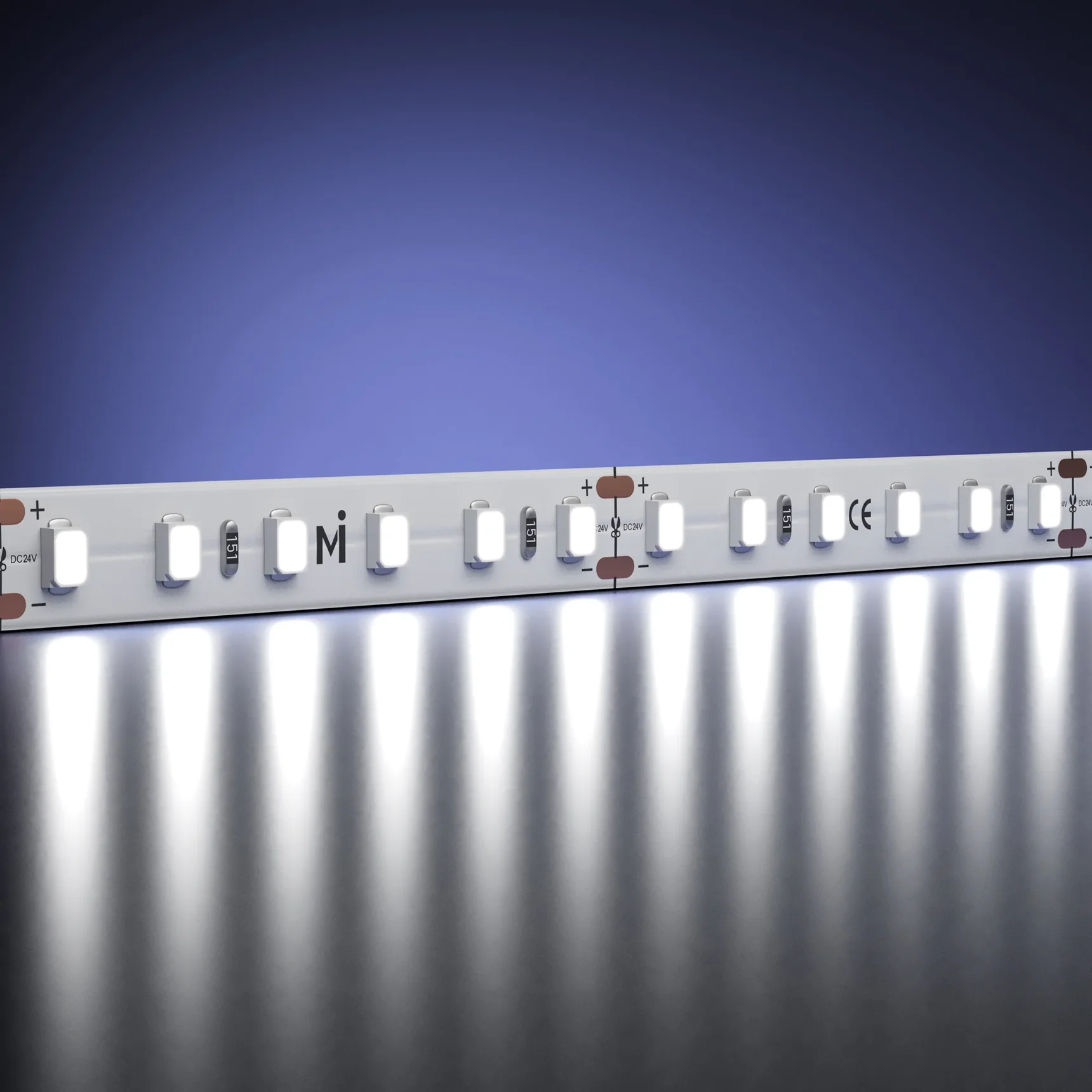 Светодиодная лента Ultra 24В 2835 9,6Вт/м 6000К 5м IP 20 201041