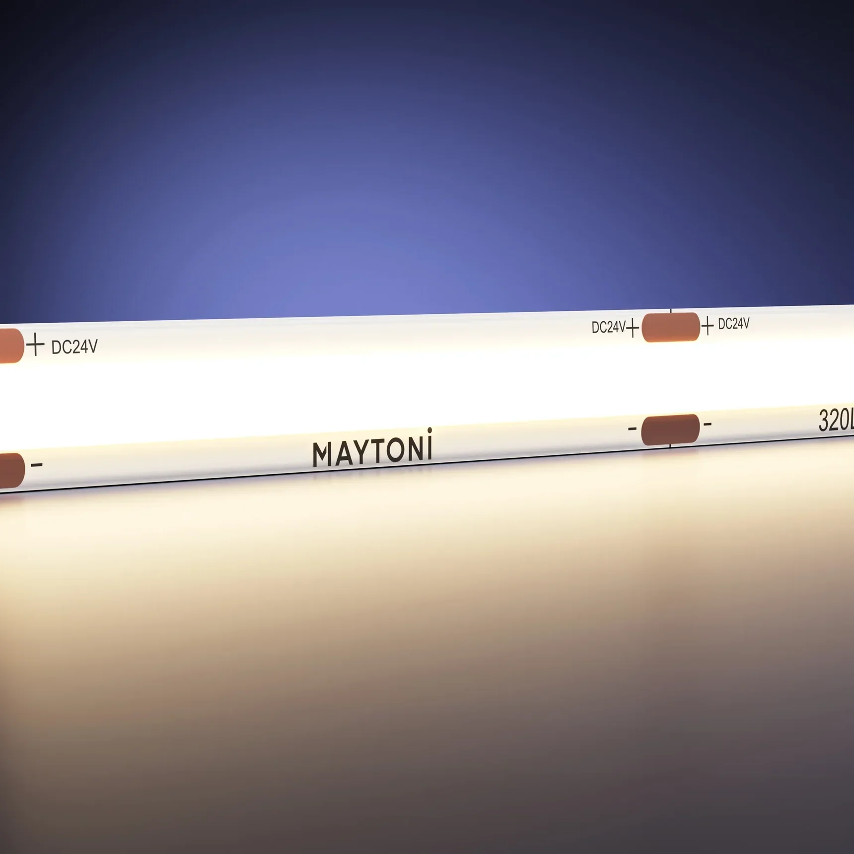 Светодиодная лента 24В COB 8Вт/м 3000К 5м IP 20 201071