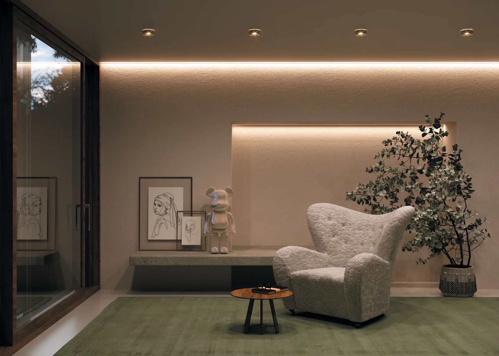 Светодиодная лента Ultra 24В 2835 20Вт/м 4000К 5м IP 20 201112