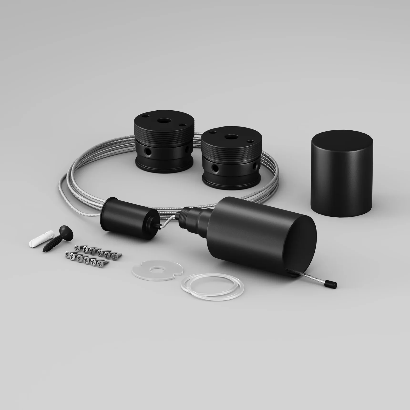 Набор для вертикального подвесного монтажа Nemo D18 черный