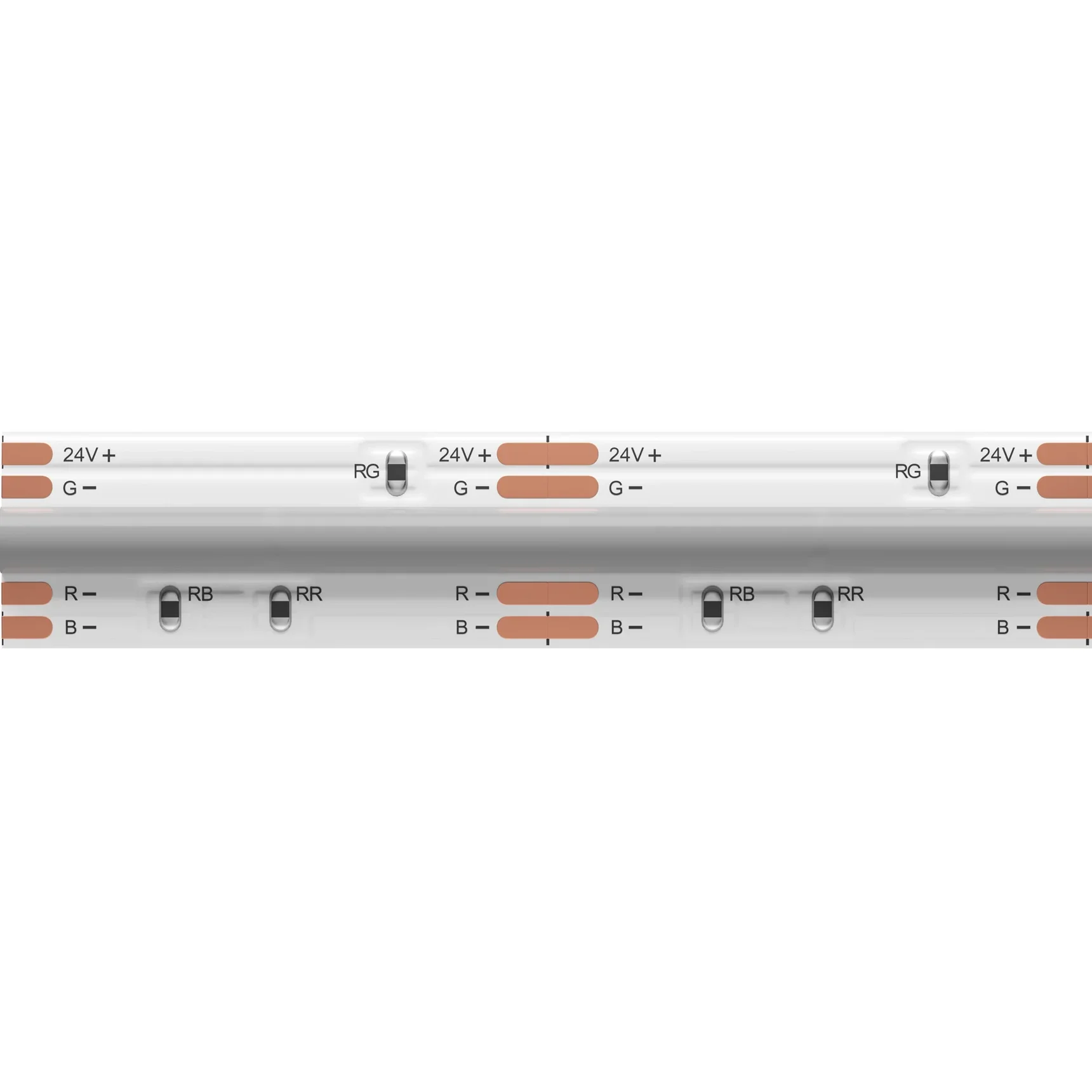 Светодиодная лента Ultra 24В COB 14Вт/м RGB 5м IP20 201217