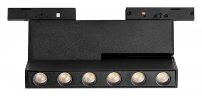 206937 Светильник линейный поворотный 24V д/трека LINEA LED 6W 500LM 30G ЧЕРНЫЙ 3000K