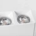 213366 Рамка (светильник) PVC д/LED-модулей 941хх и LED-ламп D50мм RULLO 2x QUAD БЕЛЫЙ