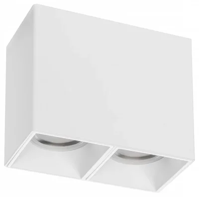 213366 Рамка (светильник) PVC д/LED-модулей 941хх и LED-ламп D50мм RULLO 2x QUAD БЕЛЫЙ