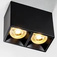 213367 Рамка (светильник) PVC д/LED-модулей 941хх и LED-ламп D50мм RULLO 2x QUAD ЧЕРНЫЙ