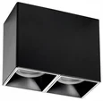 213367 Рамка (светильник) PVC д/LED-модулей 941хх и LED-ламп D50мм RULLO 2x QUAD ЧЕРНЫЙ