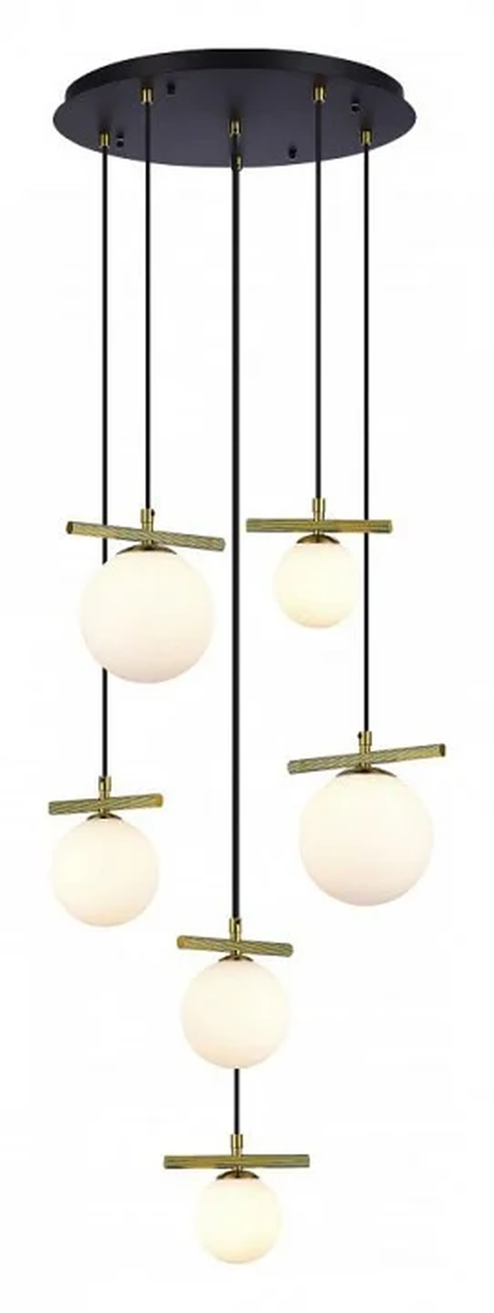 Светильник подвесной iLamp Golden 2134-6D BR+MBK