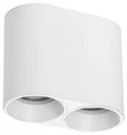 213466 Рамка (светильник) PVC д/LED-модулей 941хх и LED-ламп D50мм RULLO 2x ROUND БЕЛЫЙ