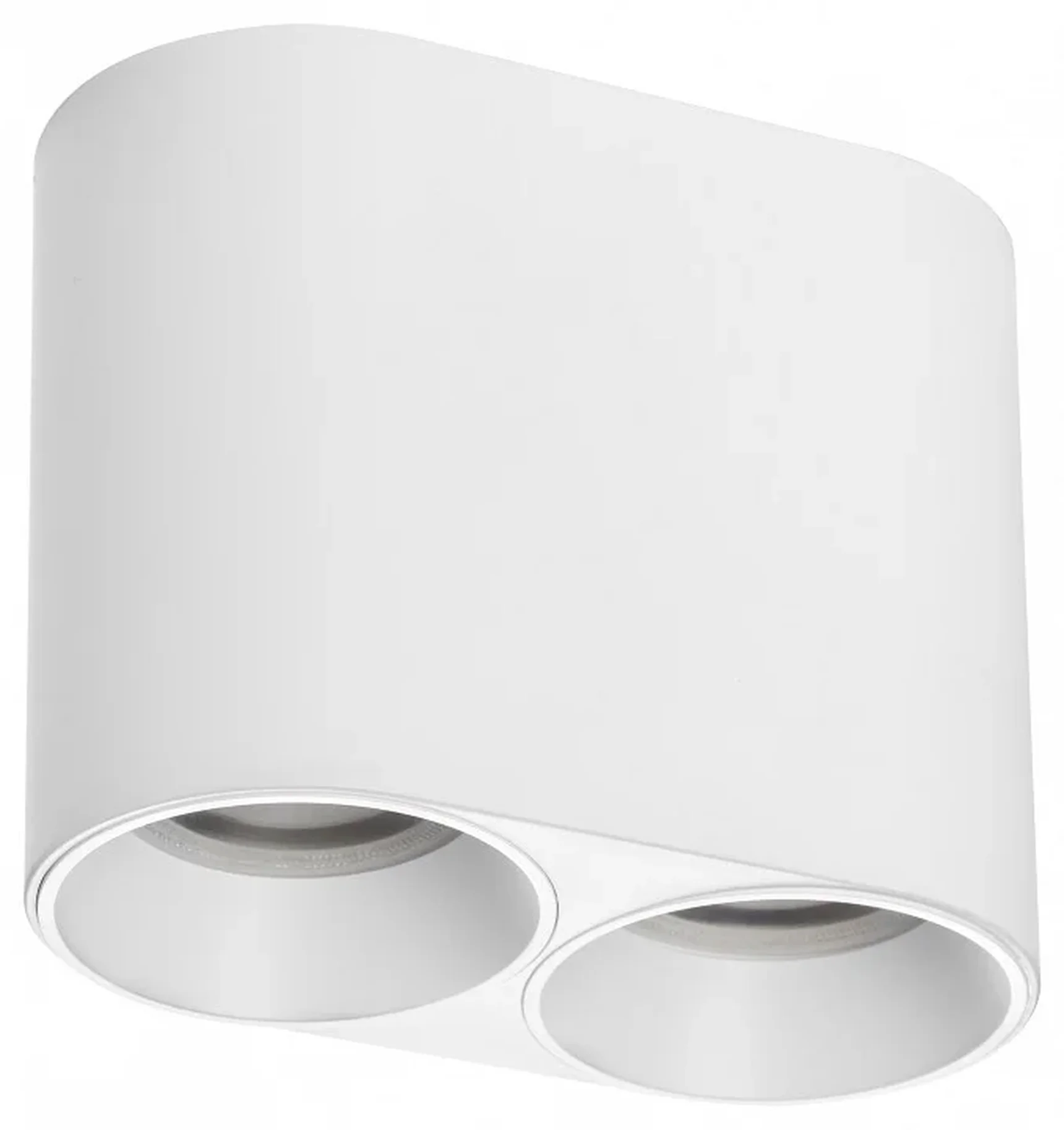 213466 Рамка (светильник) PVC д/LED-модулей 941хх и LED-ламп D50мм RULLO 2x ROUND БЕЛЫЙ