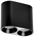 213467 Рамка (светильник) PVC д/LED-модулей 941хх и LED-ламп D50мм RULLO 2x ROUND ЧЕРНЫЙ