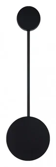 2208-1B,19 Настенный светильник Фирс черный d14 h52 Led 5W (4000K)
