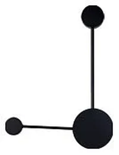 2208-2,19 Настенный светильник Фирс черный L38 h52 Led 2*5W (4000K)